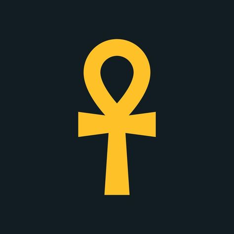 Yellow Icon, The Ankh, Ankh Symbol, Color Vector, Ancient Egyptian, Ancient Egypt, Zodiac Sign, Zodiac Signs, Egypt