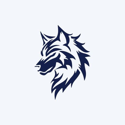 ai generado lujo lobo cabeza logo modelo mascota símboloresumen para vector Clásico diseño elemento ? Logo, Animals