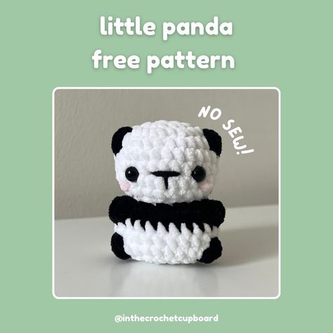 Cora | Free little panda pattern! R3 should say 1 sc, 1 inc x8 As a thank you (!!) for 2,000 followers, here’s a free no sew chonky little… | Instagram Diy Finger Knitting, Chunky Yarn Crochet, Crochet Baby Projects, Crochet Penguin, Panda Pattern, Penguin Pattern, Easy Crochet Animals, Beginner Crochet Tutorial, Crochet Panda