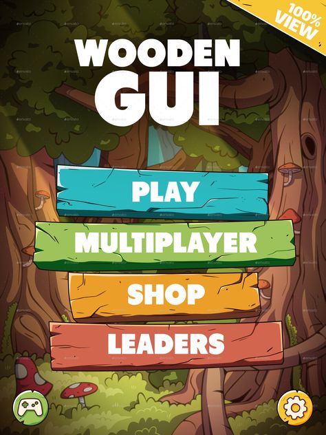 Wooden GUI for Mobile Game #Ad #GUI, #SPONSORED, #Wooden, #Game, #Mobile Game Level Map, Forest Games, Ui Buttons, Ui Ux 디자인, Ux App Design, Game 2d, Game Gui, Vector Game, Gui Design