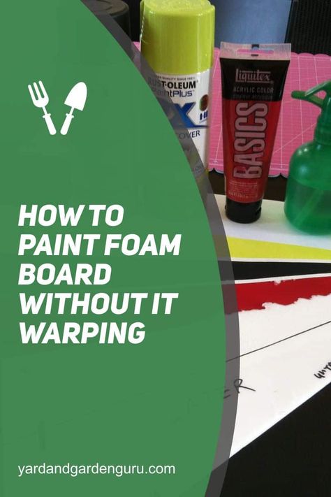 Painting On Poster Board, Painted Foam Board, Painting On Foam Board, Foam Poster Board Ideas, Painting Foam Board Insulation, How To Make Foam Board Stand Up, Foam Board Props, Painting Foam Board, Foam Board Crafts Diy