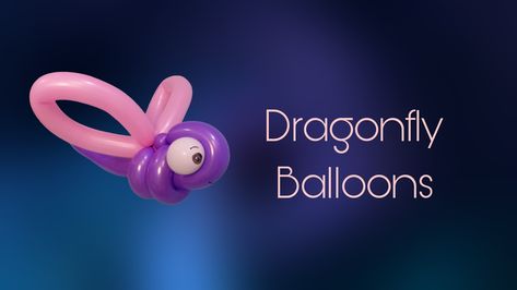 How to make Balloon Dragonfly Balloon Butterfly, How To Make Balloon, Long Balloons, Youtube Videos, Step By Step, Balloons