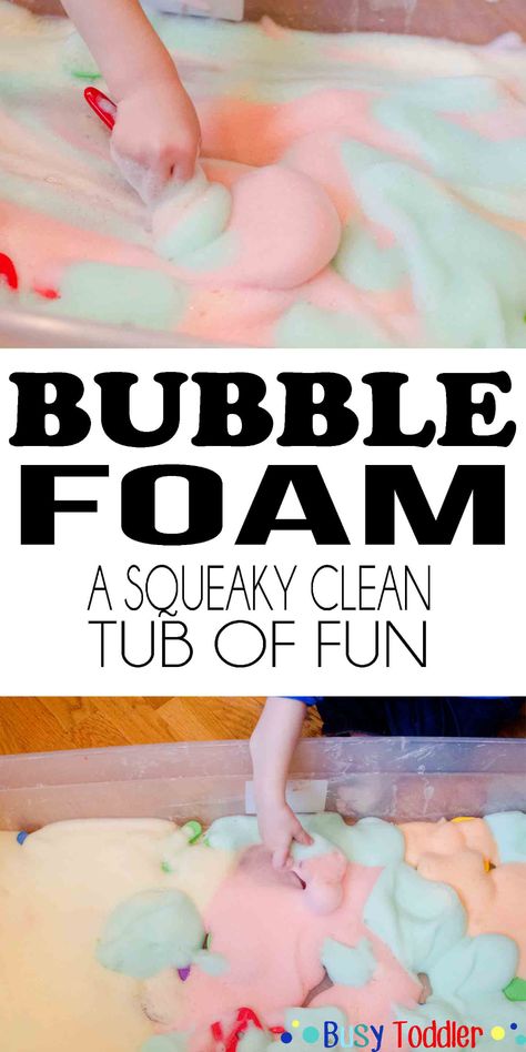 Fun For Toddlers, Bubble Foam, Sensory Activities Toddlers, Sensory Activity, Toddler Sensory, Sensory Table, Toddler Play, Busy Toddler, Toddler Fun