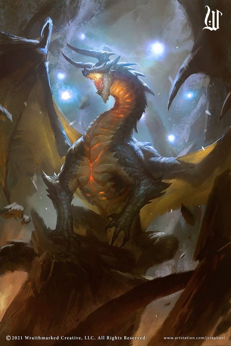 "Black Dragon" by Joshua Raphael Dragons Cute, Legendary Dragons, Ancient Dragon, Dragon Artwork Fantasy, Dnd Dragons, Dragon Rpg, Cool Dragons, Dragon Knight, 다크 판타지