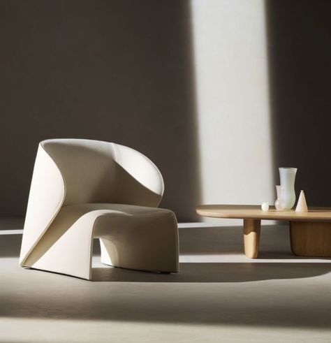 In their first collaboration with B&B Italia, Tiziano Guardini and Luigi Ciuffreda design an armchair with an unusual shape inspired by a marine creature. The sea eagle, with its sinuous movement, creates a dynamic flow of concave and convex shapes. Similarly, the Narinari profile consists of two surfaces that chase each other in a continuum, enveloping in a welcoming embrace. Sea Eagle, Piero Lissoni, Milan Design, Exclusive Furniture, Milan Design Week, Design Week, Cool Chairs, 2024 Collection, B & B