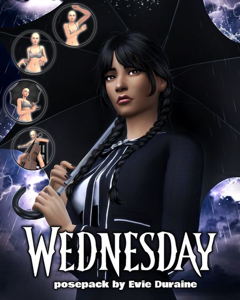 Wednesday Clothes, Sims 4 Game Packs, Wednesday Addams Inspired, Single Poses, Maxis Match Cc, Sims Packs, The Sims 3, Sims 4 Collections, Cc Sims