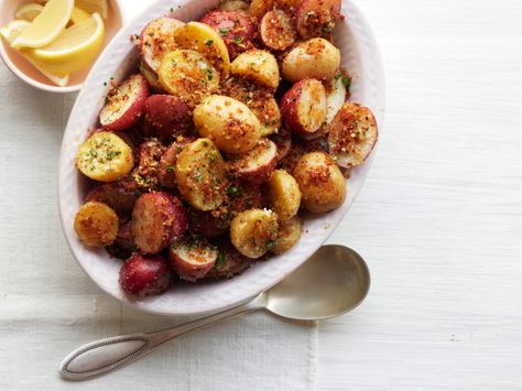 Lemon-Parmesan Roasted Potatoes Recipe : Food Network Kitchen : Food Network - FoodNetwork.com Best Potato Recipes, Parmesan Roasted Potatoes, Herb Roasted Potatoes, Fodmap Diet Recipes, Ibs Recipes, Roasted Potato Recipes, Easter Dinner Recipes, Low Fodmap Recipes, Low Fodmap Diet