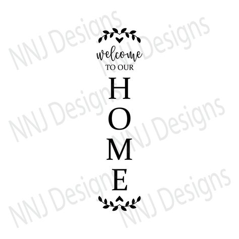 Welcome Home Art Ideas, Welcome To Our Home Svg Free, Cricut Welcome Sign, Flower Cricut, Welcome To Our Home Sign, Welcome Svg, Cricut Svg Files Free, Cricut Svgs, Heart Clipart