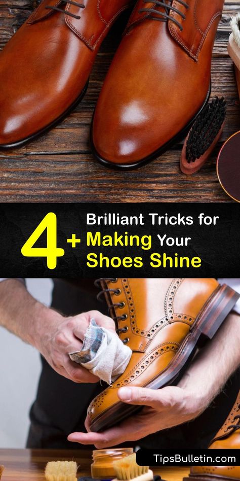 Shiny Shoes Outfit, How To Polish Shoes, How To Shine Shoes, Clean Leather Shoes, Cleaning Leather Shoes, Leather Shoe Care, Shoe Hacks, Shoe Shine Kit, Shoe Cleaner