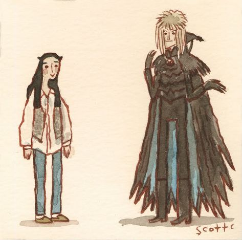 Greatest movie showdowns Jareth X Sarah Fanart, Scott C Movie Art, Great Showdowns, Rule 32, Scott C, Movie Villains, Famous Characters, Scott Campbell, The Labyrinth