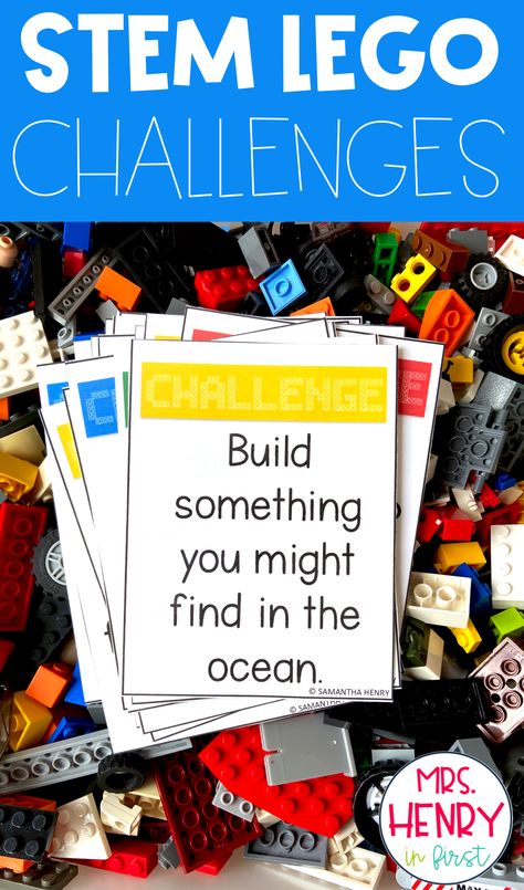 Lego Classroom Transformation, Lego Club Activities, Lego Club Challenges, Lego Building Challenges For Kindergarten, Lego Stem Activities For Kindergarten, Lego Stem Ideas, Lego Fun Ideas, Stem Activities With Legos, Preschool Lego Activities