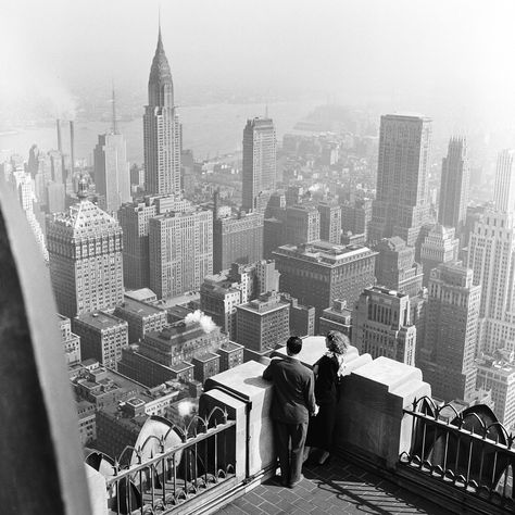 New York City- HarpersBAZAAR.com  #newyork #blackandwhite #photography #1940s #40s #blackandwhitephotography #photographer #photooftheday #nyc #empirestatebuilding #manhattan New York City Manhattan, Black And White City, New York Photos, Chrysler Building, Photographer Portfolio, Vintage New York, City That Never Sleeps, Magnum Photos, Dream City