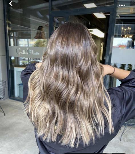 Bayalage On Light Brown, Blond To Brunette Transformation, Brushlight Hair Blonde, Brushlight Hair Brown, Light Brunette Balayage, Light Brunette Balayage Hair, Brown Hair With Babylights, Blonde To Brunette Transformation, Bombshell Hair