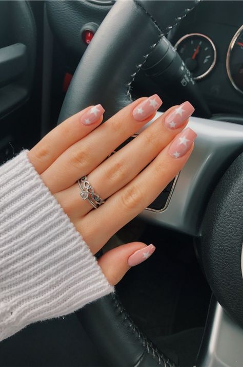 Nagellack Trends, Her Nails, Simple Acrylic Nails, Summer Acrylic Nails, Nagel Inspo, Halloween Nail Designs, Short Acrylic Nails Designs, Star Nails, Dream Nails