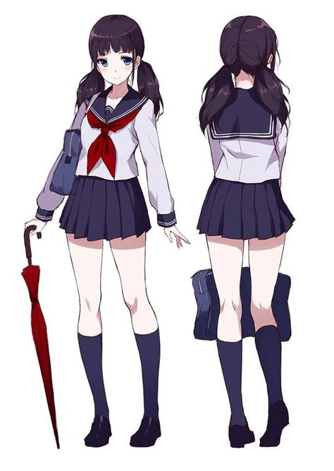 Japan School Uniform, Manga School, Anime Uniform, Japanese Uniform, School Uniform Outfits, Anime Inspired Outfits, Drawing Anime Clothes, Woman Drawing, Anime Poses