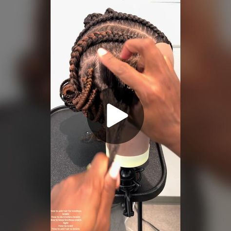 TikTok · Sparkle - Knotless Tips Hair For Knotless Braids, To Braids, How To Braid, Knotless Braids, Twitter Image, Braids, Sparkle, Hairstyles, Hair Styles