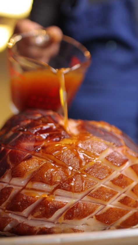 Whiskey Old Fashioned Ham – Gabriel Lewis Hickory Ham Recipes, Whiskey Ham Glaze, Tavern Ham Recipe, Old Fashion Ham, Whiskey Glaze Recipe, Old Fashioned Ham, Hickory Ham, Ham Sauce, Brown Sugar Ham