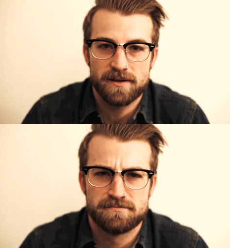 Jeremy davis Man Glasses, Browline Glasses, Men's Eyewear, Women Talk, Hipster Man, Men's Hairstyles, Retro Glasses, Sharp Dressed Man, Man Style