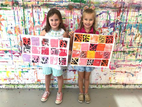 Collagraph Printmaking with Kids Using Wooden Blocks Big Art Projects, Kids Printmaking, Collagraph Printmaking, Printmaking Projects, Kids Art Class, Printmaking Art, Elementary Art Projects, Homeschool Art, Collaborative Art