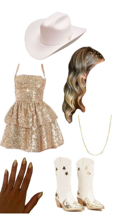 #taylorswift #erastour #fearless #concert #swifite #outfitinspo #gold #evryjewels #cute Taylor Swift 1989 Tour Outfits, Coldplay Concert Outfit, Fearless Eras Tour, Taylor Swift Halloween Costume, Disco Party Outfit, Taylor Swift 1989 Tour, Coldplay Concert, Eras Tour Outfit, Taylor Outfits