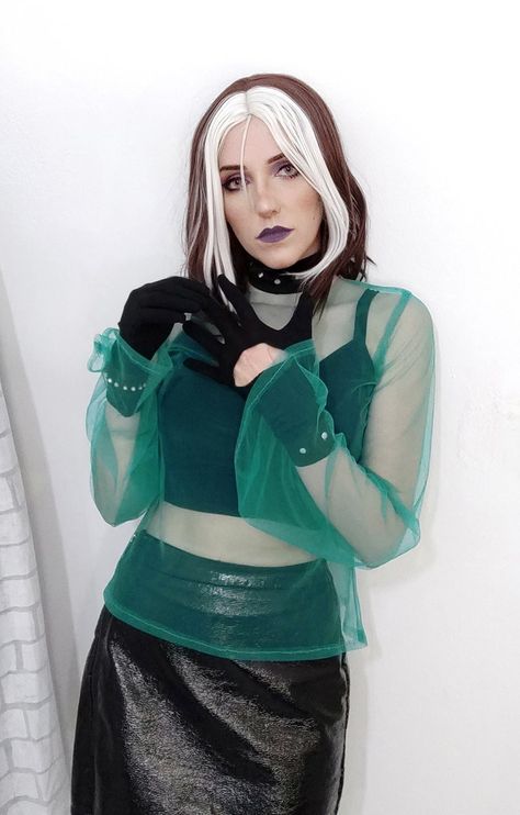 Rogue Xmen Costume, Gambit Cosplay, Rogue Cosplay, Rogue Xmen, Xmen Cosplay, Marvel Rogue, X Men Evolution, Marvel Xmen, Alt Girls