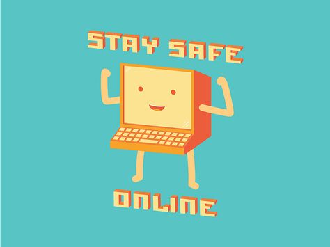 WIP Little Online Safety Computer Guy Computer Lab Decor, Safety Pictures, Computer Safety, Scan App, Youth Work, Safe Internet, Staying Safe Online, Safety Posters, Safety Rules