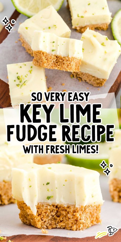 Lime Fudge, Key Lime Fudge, Key Lime Desserts, Creamy Fudge, Box Cookies, Homemade Fudge Recipes, Fudge Ingredients, Food Cookies, Strawberry Dessert Recipes