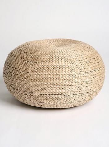 Love the poufs.  For the front room? Rattan Pouf, Affordable Seating, Sidewalk Cafe, Low Stool, Rattan Furniture, Interior Design Trends, Living Room Interior, Room Interior, Interior Design Living Room