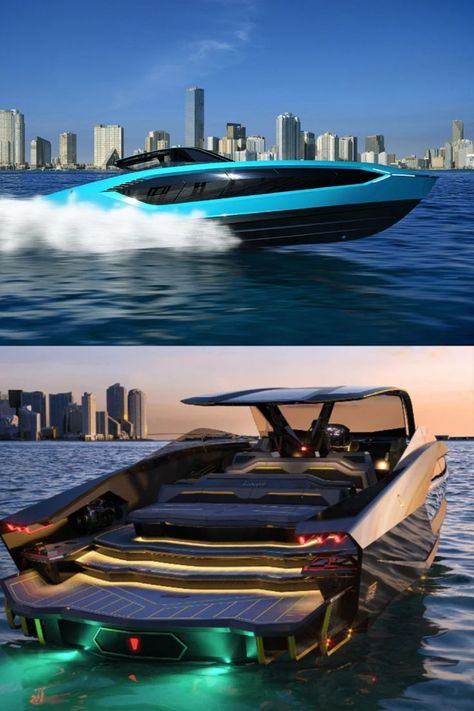 Lamborghini Speed Boat, Lambo Yacht, Lamborghini Yacht, Lamborghini Supercar, Sports Cars Lamborghini, Fast Boats, Speed Boat, Motor Yacht, Water Toys