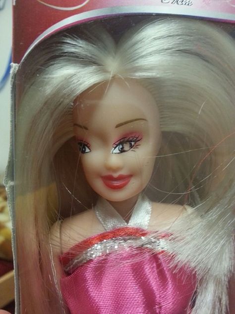 Herp Derp Barbie FAIL, but some how to some people this looks normal so they buy it for a 4 year old girl Crazy Barbie, Barbie Pics, Plastic Surgery Gone Wrong, Bad Barbie, You Had One Job, Celebrities Before And After, Unrealistic Expectations, One Job, Barbie Friends