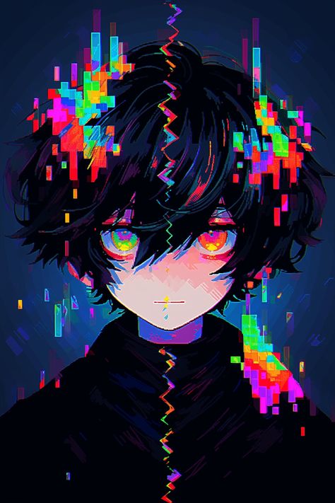 #rococo #pixelart #lofi #90s #aesthetic #anime #animeart #spaces #aiart #midjourney #midjourneyart #relaxing #pfp #profilepictures Space Anime Pfp, Cool Aesthetic Pfp, Error Glitch, Bright Colors Art, Palette Art, Glitch Art, 90s Aesthetic, Art Wallpaper Iphone, Quality Logo