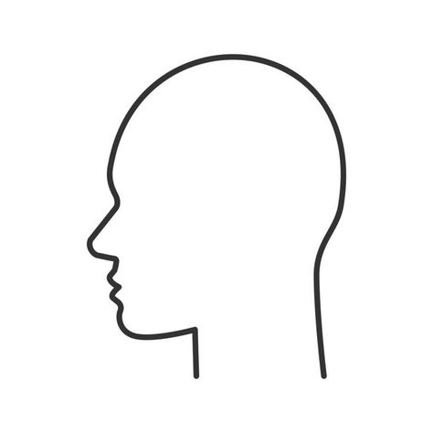 Outline Of Head Drawing, Human Face Illustration, Human Profile Drawing, Human Side View Drawing, Drawing Of A Side Profile, Human Head Side View, Human Side Profile Drawing, Head Side Profile Drawing, Human Side Profile