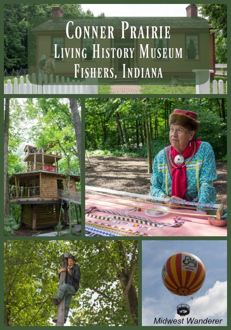 Conner Prairie, located in Fishers, Indiana, is an impressive living history museum that covers over 1,000 acres. Lifestyle Concierge, Travel Indiana, Indiana Vacation, Conner Prairie, Fishers Indiana, History Subject, Best Places To Vacation, Indiana Travel, Living History Museum