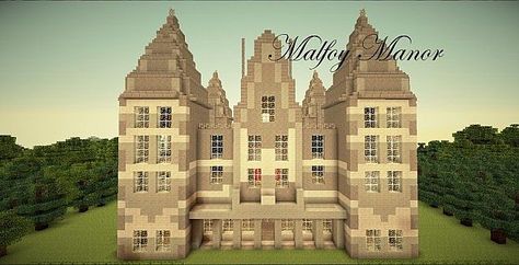 Manor Minecraft, Hogwarts Minecraft, Harry Potter Minecraft, Map Harry Potter, Malfoy Manor, Diy Brand, Diy Branding, Minecraft Map, Minecraft House Designs