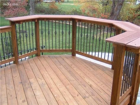 Railing Bar Top, Railing Bar, Reling Design, Bar Railing, Outdoor Deck Decorating, Deck Bar, Deck Remodel, Deck Railing Design, Deck Pictures