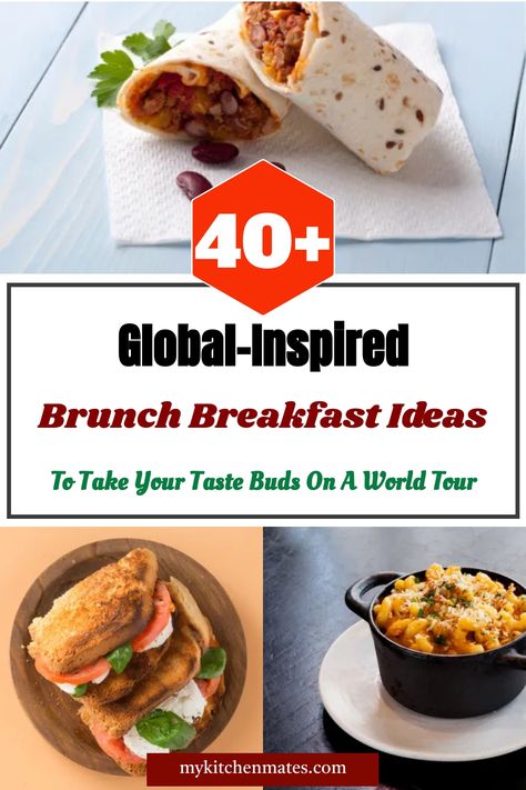 Brunch Breakfast Ideas Brunch Breakfast Ideas, Mexican Chilaquiles, International Breakfast, Protein Packed Smoothies, Smoked Salmon Bagel, Salmon Bagel, Tempeh Bacon, Fruit Parfait, Croque Madame