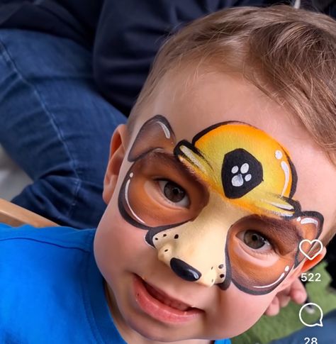 Paw Patrol Face Paint, Lion Face Paint, Easter Face Paint, Animal Face Paintings, Festival Face Paint, Face Painting Tips, Face Painting For Boys, Adult Face Painting, Paw Painting