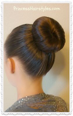 Easy dance bun hairstyle tutorial. Great for ballet, figure skating, gymnastics, etc. Dance Bun, Donut Bun Hairstyles, Cute Bun Hairstyles, Hair In A Bun, Ballet Hairstyles, Long Bridal Hair, High Bun Hairstyles, Bun Tutorials, Curl Tutorial