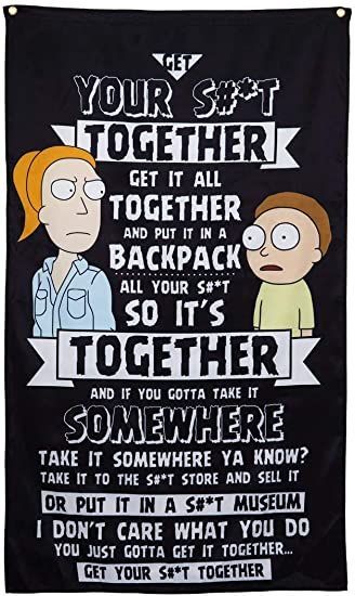 Rick And Morty Tapestry, Rick And Morty Stickers, Tapestry For Bedroom, Rick And Morty Season, Get Schwifty, Rick Y Morty, Wall Banner, Electronic Gifts, Adult Swim