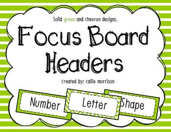 Focus Board Headers FREEBIE! Preschool Focus Wall Printables Free, Weekly Focus Board Preschool, Focus Board Preschool, Teaching Decor, Boarders For Bulletin Boards, Focus Walls, Circle Time Board, Preschool Jungle, Weekly Focus