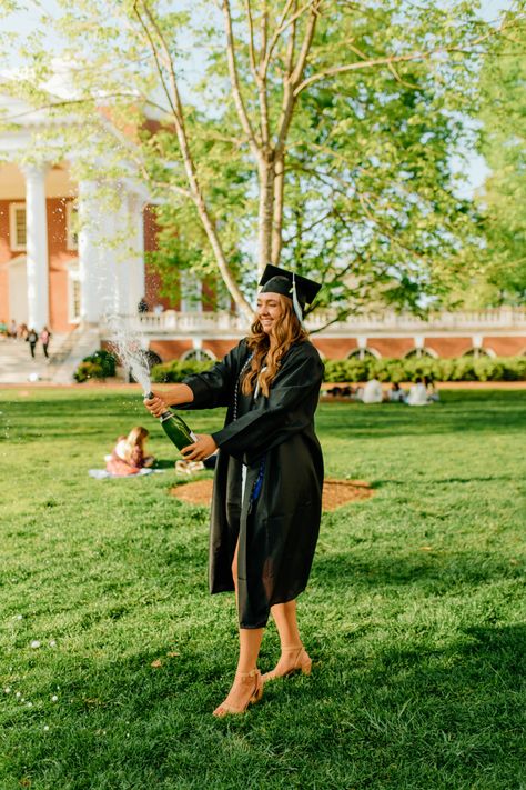 Champagne Spray Graduation Photo, Grad Photoshoot Champagne, Graduation Poses Champagne, Champagne Pop Graduation Picture, Graduation Pictures Champagne Pop, Graduation Photos Champagne, Champagne Graduation Picture, Graduation Champagne, Graduation Photo Ideas