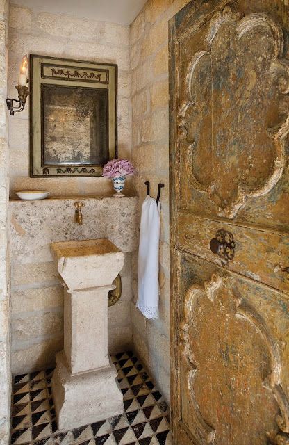 French Country Bathroom, Architectural Materials, Provence Style, French Cottage, French Country House, French Country Style, French Decor, French Country Decorating, Beautiful Bathrooms