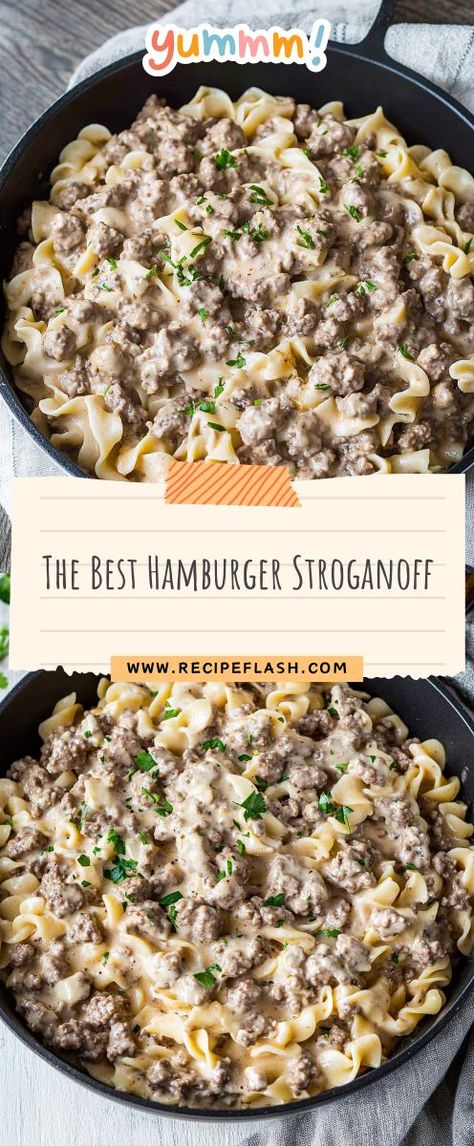 Want to impress your family with a delicious twist on classic comfort food? This Best Hamburger Stroganoff Recipe is your answer, combining rich flavors in just one pot. Don’t forget to save it for your dinner ideas—your future self will thank you! Hamburger Stroganoff Recipe, Perfect Hamburger, Hamburger Stroganoff, Almond Powder, Turkey Chicken, Stroganoff Recipe, Future Self, Beef Stroganoff, One Pot