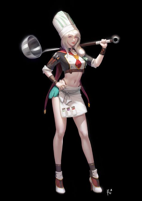 fantasy Albino chef Steampunk Kids, Anime Pirate, Fashion Souls, Chef Styles, Female Chef, Chef Clothes, Rpg Map, Witch Fashion, Pirate Woman