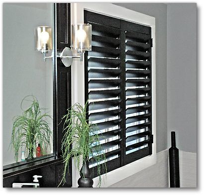 Did you know - shutters can increase the value of your home ? Market trends in Omaha and throughout the Midwest show homes with indoor shutters sell as much as 10% higher than homes with other window coverings. Black Shutters Interior, Black Interior Shutters, Grey Shutters, Window Shutters Indoor, Shutters Indoor, Shutters Interior, Indoor Shutters, Shutter Shades, Louvre Windows