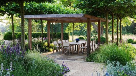 Small garden design ideas - how to convert your little outdoor space into relaxing oasis using this simple and inexpensive tricks. Description from pinterest.com. I searched for this on bing.com/images Ombra Pergola, Backyard Garden Landscape, Garden Paving, Have Inspiration, Pergola Patio, Pergola Shade, Garden Structures, Garden Cottage, Back Garden