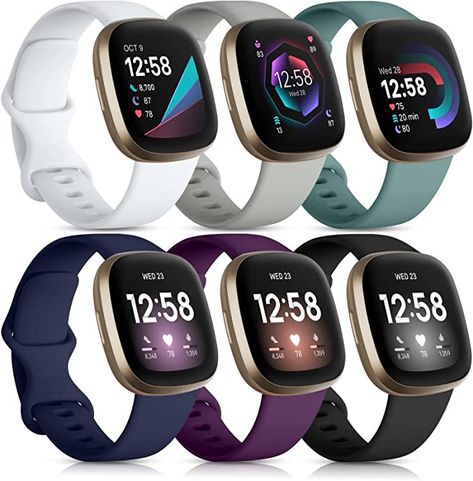 Fitbit Versa 4, Fitbit Versa 3, Fit Bit, Sports Bracelet, Sport Armband, Silicone Watch Band, Watch Women, Waterproof Watch, Wearable Technology