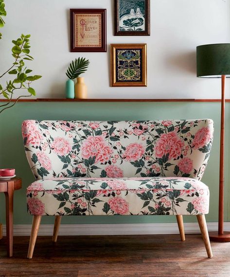 Basic Furniture, Floral Couch, Floral Sofa, Cosy Home, Furniture Designs, Drew Barrymore, Affordable Furniture, Living Room Seating, Popsugar