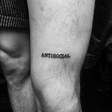 Antisocial Tattoo Ideas, Left Forearm Tattoo Men, Anti Social Tattoo, Antisocial Tattoo, Nihilism Tattoo, Men Tattoo, Forearm Sleeve Tattoos, Angel Wings Tattoo, Half Sleeve Tattoos For Guys