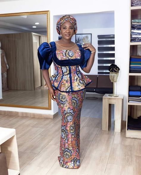 Ankara Skirt And Blouse 2023, Blouse Styles For Women, Latest Ankara Skirt And Blouse Styles, Latest Ankara Skirt And Blouse, Skirt And Blouse Styles, Ankara Skirt And Blouse Styles, Blouse 2023, Nigerian Lace Styles Dress, African American Fashion